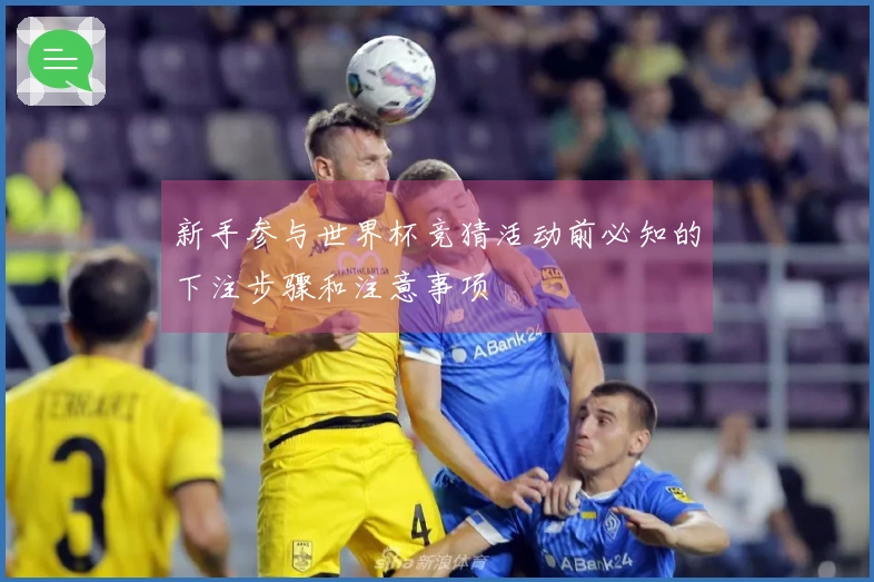 新手参与世界杯竞猜活动前必知的下注步骤和注意事项